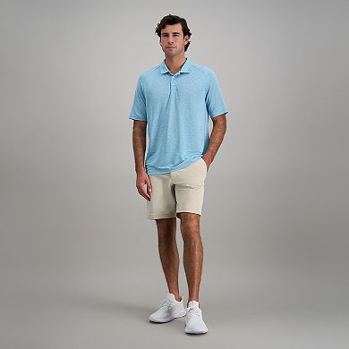 Men's Haggar® Short Sleeve Stripe Knit Raglan Polo