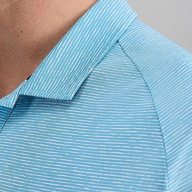 Men's Haggar® Short Sleeve Stripe Knit Raglan Polo
