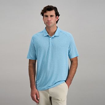Men's Haggar® Short Sleeve Stripe Knit Raglan Polo