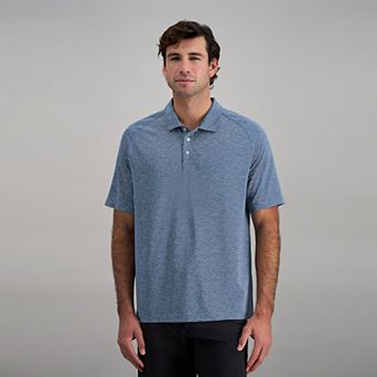 Men's Haggar® Short Sleeve Stripe Knit Raglan Polo