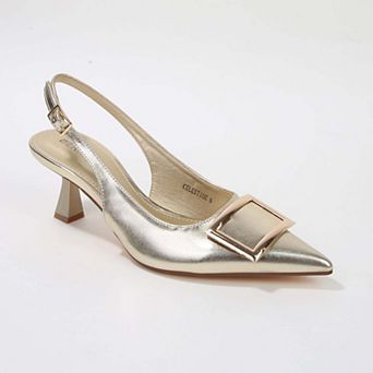 Celestine Kitten Heel Slingbacks