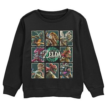 Boys 6-20 Nintendo The Legend Of Zelda Tears Of The Kingdom Crew Fleece Sweatshirt
