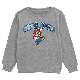 Boys 6-20 Nintendo Super Mario Jumping Crew Fleece Sweatshirt