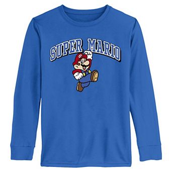 Boys 6-20 Nintendo Super Mario Jumping Long Sleeve Graphic Tee