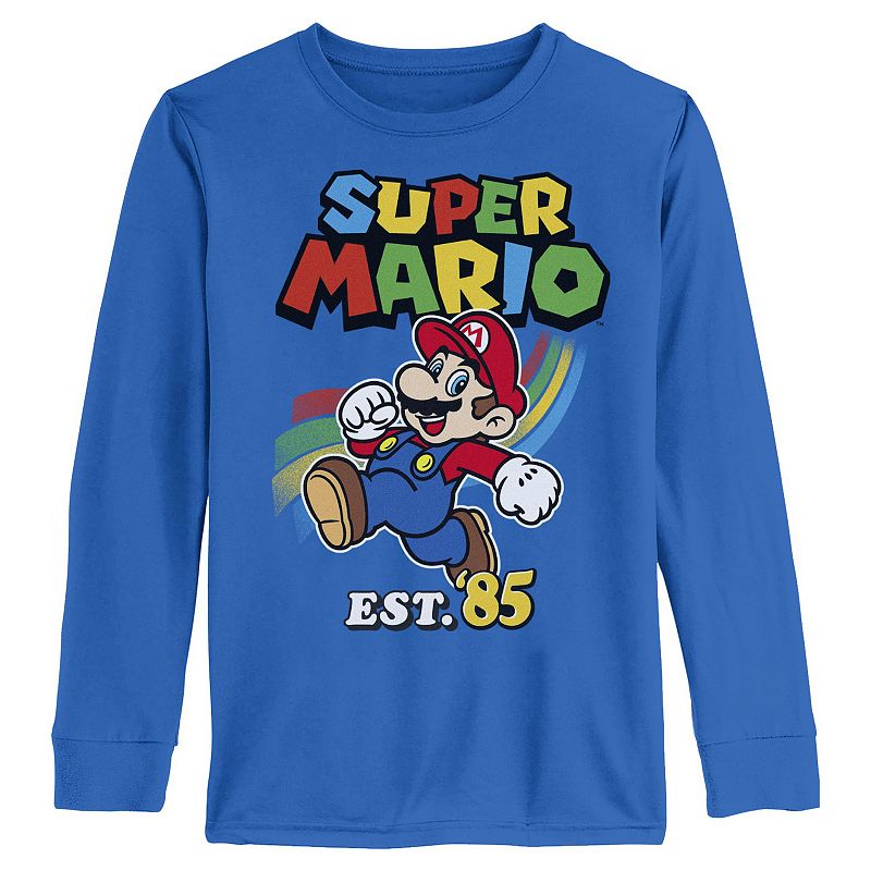 Boys 6-20 Nintendo Super Mario Graphic Long Sleeve Graphic Tee, Boy's, 