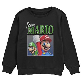 Boys 6-20 Nintendo Super Mario & Luigi Crew Fleece Sweatshirt