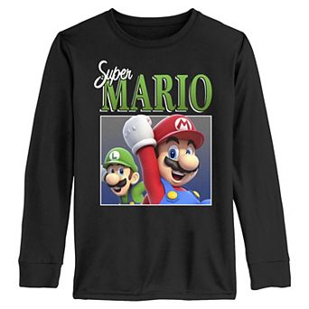 Boys 6-20 Nintendo Super Mario & Luigi Long Sleeve Graphic Tee