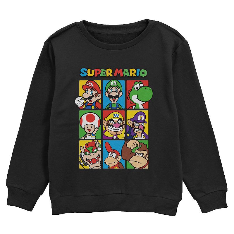 Boys 6-20 Nintendo Super Mario Bros Crew Fleece Sweatshirt, Boy's, 