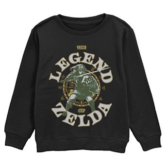 Boys 6-20 Nintendo The Legend Of Zelda Fighting Link Crew Fleece Sweatshirt
