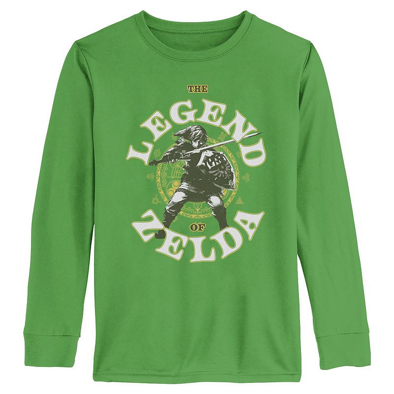 Boys 6-20 Nintendo The Legend Of Zelda Link Graphic Long Sleeve Graphic Tee, Boy's, 