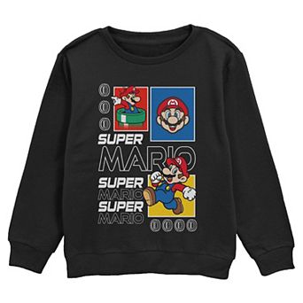 Boys 6-20 Nintendo Super Mario Graphic Crew Fleece Sweatshirt