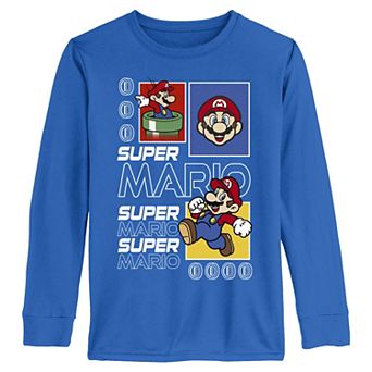 Boys 6-20 Nintendo Super Mario Portraits Long Sleeve Graphic Tee