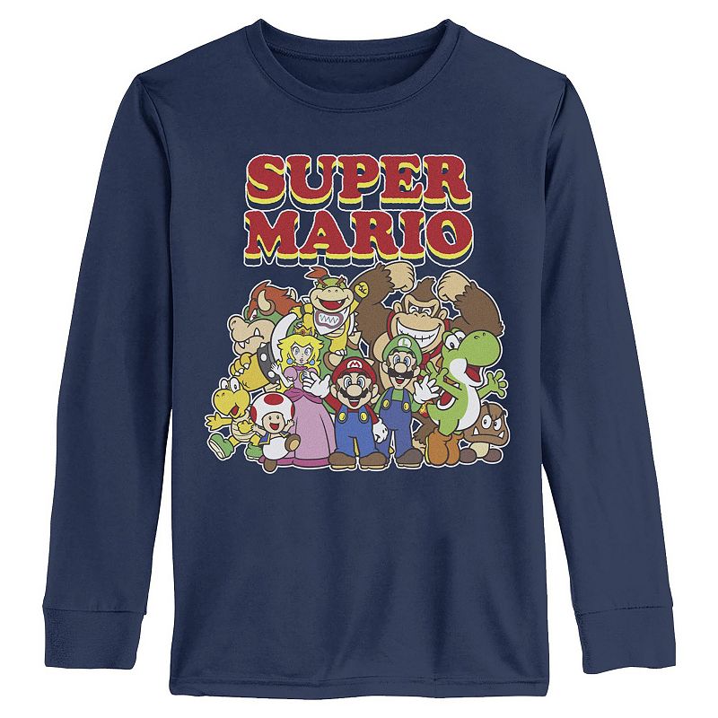 Boys 6-20 Nintendo Super Mario Bros. & Friends Long Sleeve Graphic Tee, Boy's, 