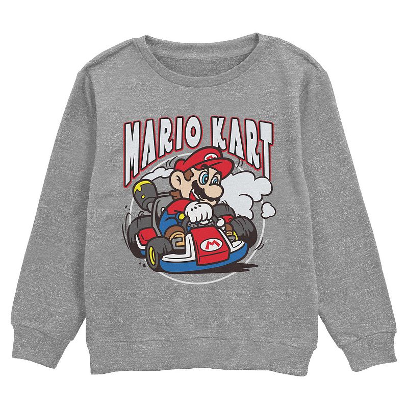 Boys 6-20 Nintendo Mario Kart Racing Crew Fleece Sweatshirt, Boy's, 