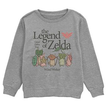 Boys 6-20 Nintendo The Legend Of Zelda Korok Lineup Crew Fleece Sweatshirt