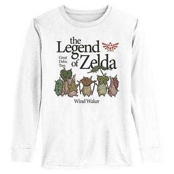 Boys 6-20 Nintendo The Legend Of Zelda Korok Lineup Long Sleeve Graphic Tee