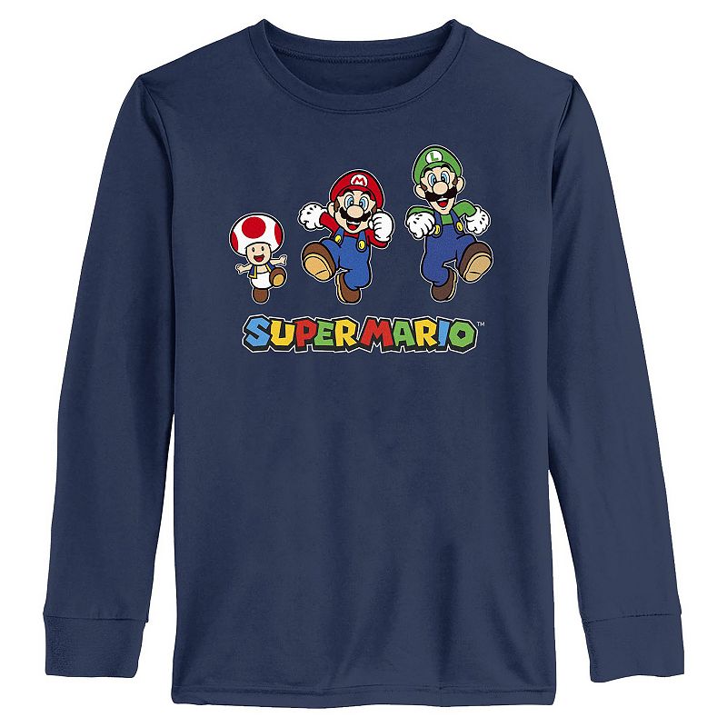 Boys 6-20 Nintendo Super Mario Graphic Long Sleeve Graphic Tee, Boy's, 
