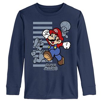 Boys 6-20 Nintendo Super Mario Bros Friends Graphic Long Sleeve Graphic Tee