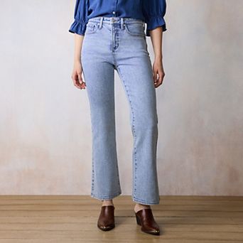 Petite LC Lauren Conrad Super High Rise Flare Jeans