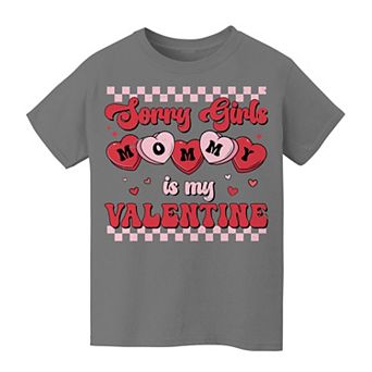 Boys 8-20 Sorry Girls Mommy Is My Valentine Graphic Tee