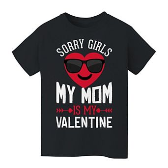 Boys 8-20 Sorry Girls My Mom Is My Valentine Graphic Tee