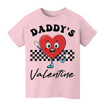 Kids 8-20 Daddy's Valentine Graphic Tee