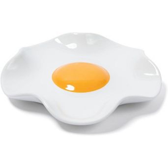 Fried Egg Ceramic Spoon Rest for stove top and kitchen counter, Dishwasher-Safe, decor