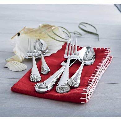 Reed & Barton Seashell 5Pc Flatware Place Setting, 5 Piece, Silver