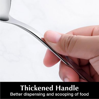 Large Hostess Serving Utensils Set, Stainless Heavy Duty 10-inch Utensils for Buffet