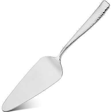 Hammered Stainless Steel Hostess Serving Utensil Set, 8-Piece Set, Dishwasher Safe
