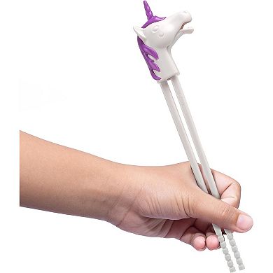 Unicorn Chopsticks, Reusable Beginner Chopsticks with Interactive Design, Fun Gift