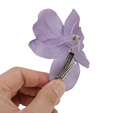 Wind Butterfly Flowers Hair Clip 2 Pcs