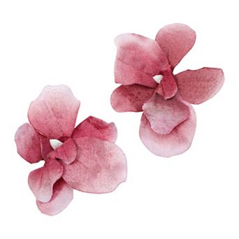 Wind Butterfly Flowers Hair Clip 2 pc