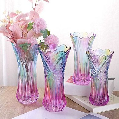 Colorful Crystal Flower Vase