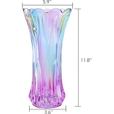 Colorful Crystal Flower Vase