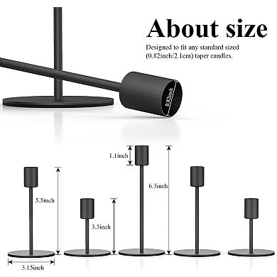 Iron-Tapered Minimalist Candle Holders