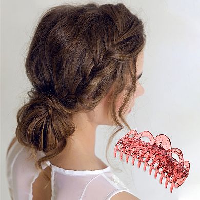 Fashion Corrugated Edge Hair Clips Hairdo Clip 1 Pc