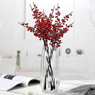 Wide Ribbed Flower Vase