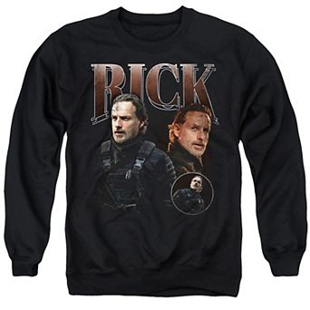 Men's The Walking Dead Rick Homage Graphic Crewneck Sweatshirt