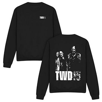 Men’s The Walking Dead 15 Mono Zombie Graphic Crewneck Sweatshirt