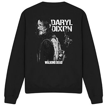 Men’s The Walking Dead Daryl Dixon Mono Graphic Crewneck Sweatshirt