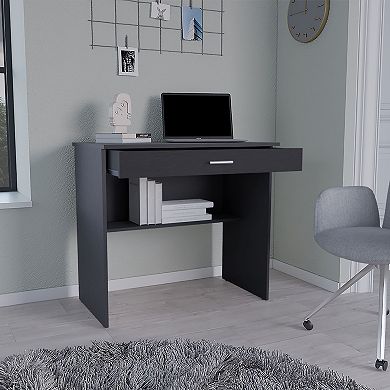 Montana Storage Desk, Spacious Stylish with Drawer and Shelf
