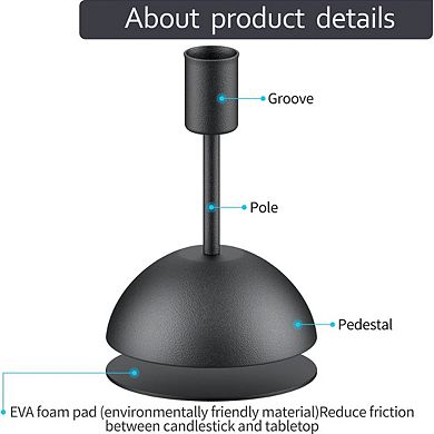 Iron Tabletop Candle Holders