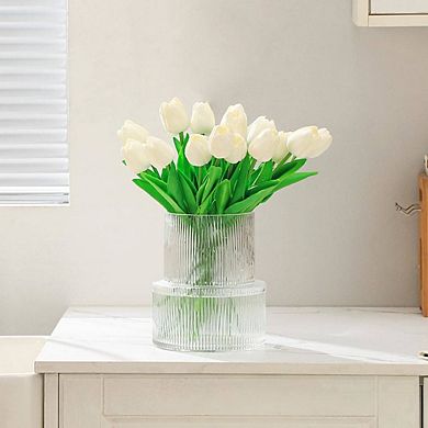 Decorative Fluted Flower Vase