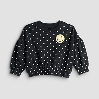 Baby & Toddler Girl Grayson Threads Kids The Label Smiley Graphic Pullover