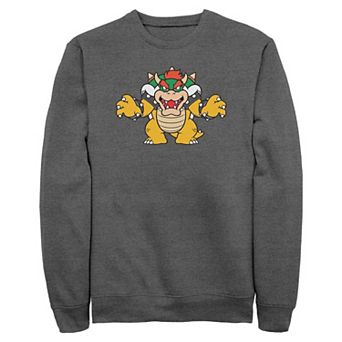 Men's Nintendo Super Mario Bowser Graphic Fleece Sweatshirt