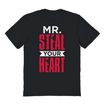 Men's Mr. Steal Your Heart Valentine's Day Graphic Tee