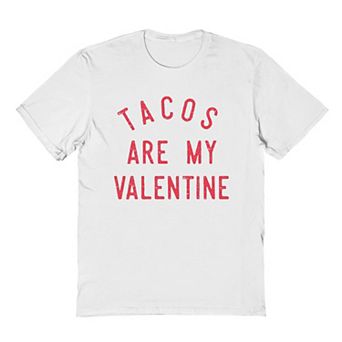 Men's Tacos Are My Valentine Graphic Tee