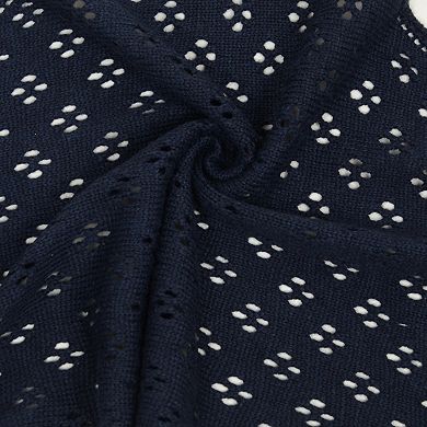 Womens Knitted Wool Triangle Scarf Soft Lightweight Layering Shawl