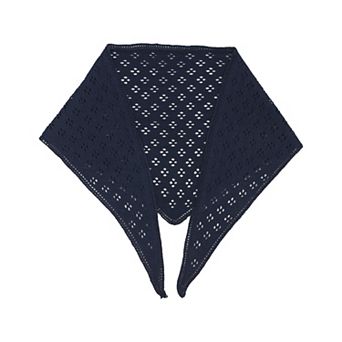 Womens Knitted Wool Triangle Scarf Soft Lightweight Layering Shawl